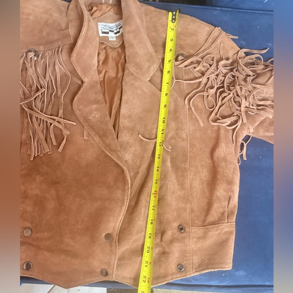 Vintage Yearbook 1991  suede fringe jacket - Picture 8 of 16
